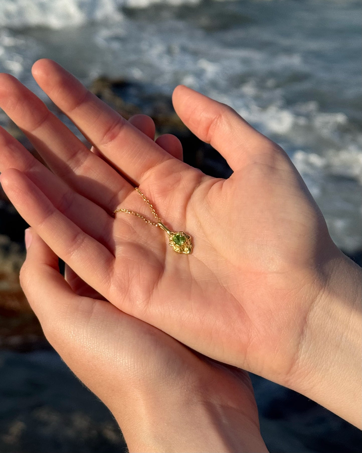 MUSE 925 Ezüst Medál Peridot