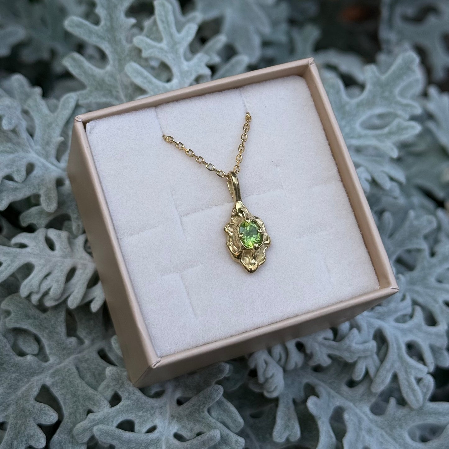 MUSE 925 Ezüst Medál Peridot