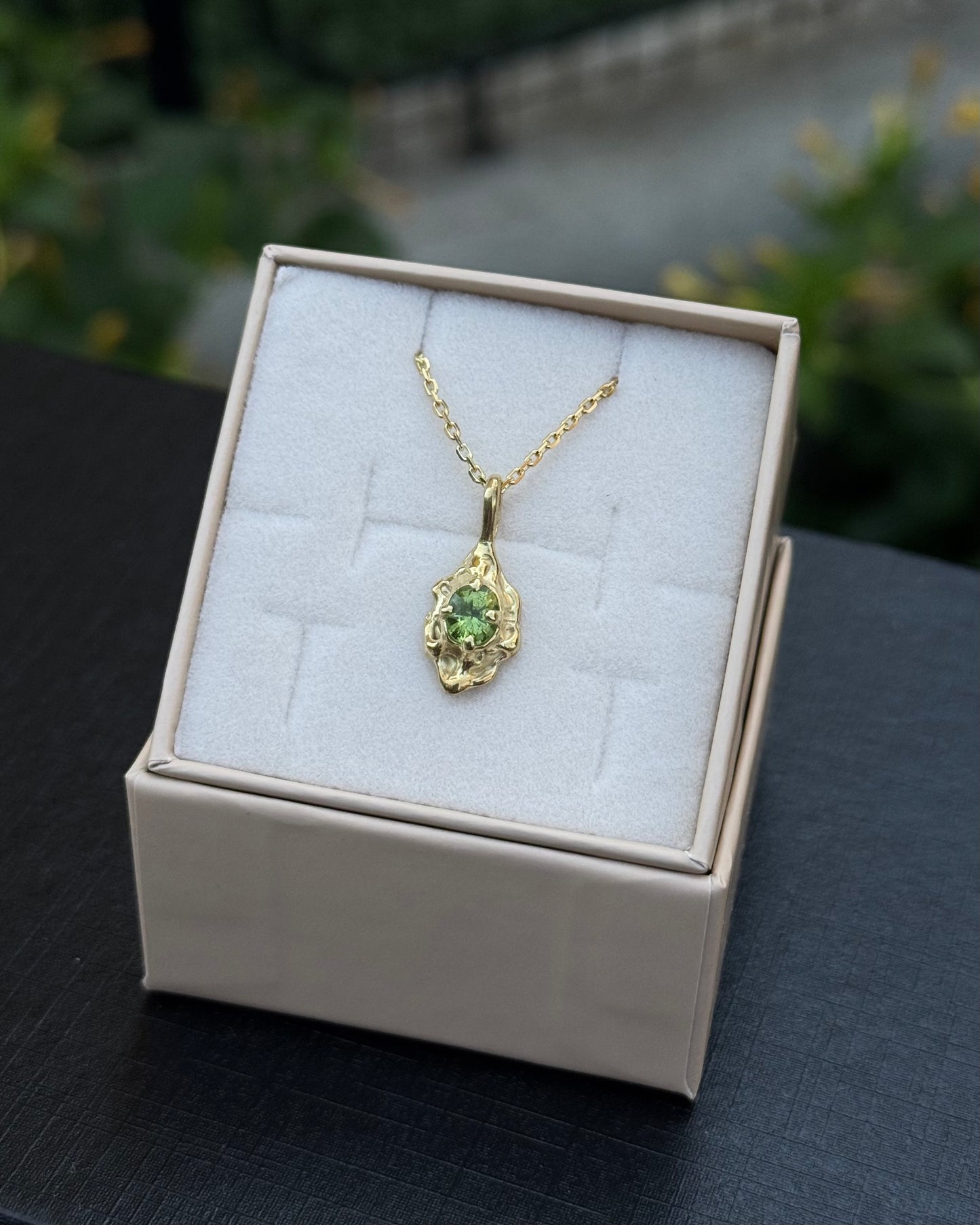 MUSE 925 Ezüst Medál Peridot