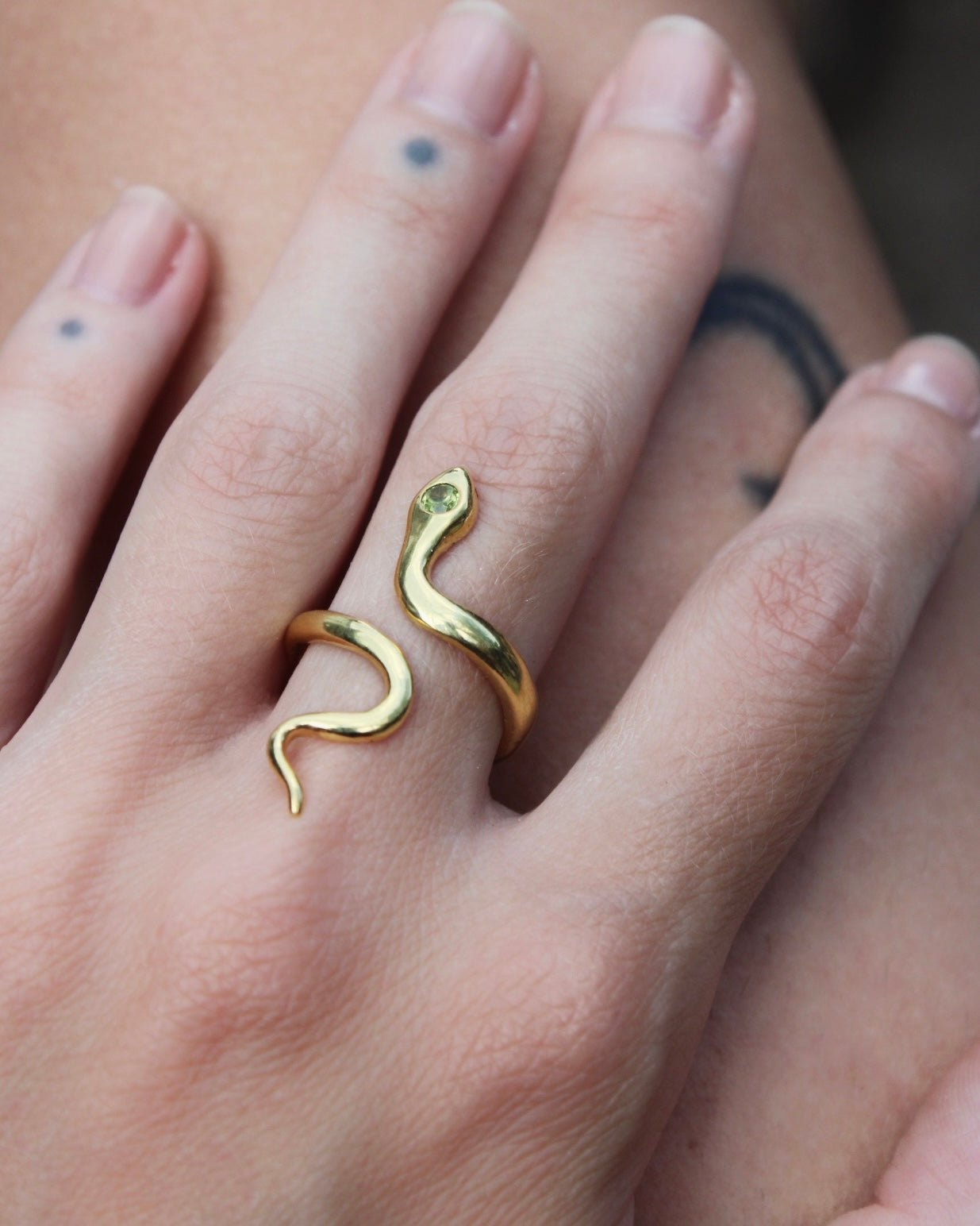 SERPENT Gyűrű Peridot