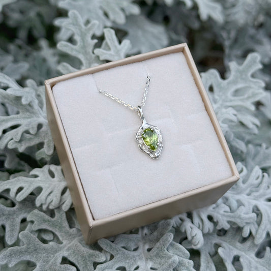 MUSE 925 Ezüst Medál Peridot