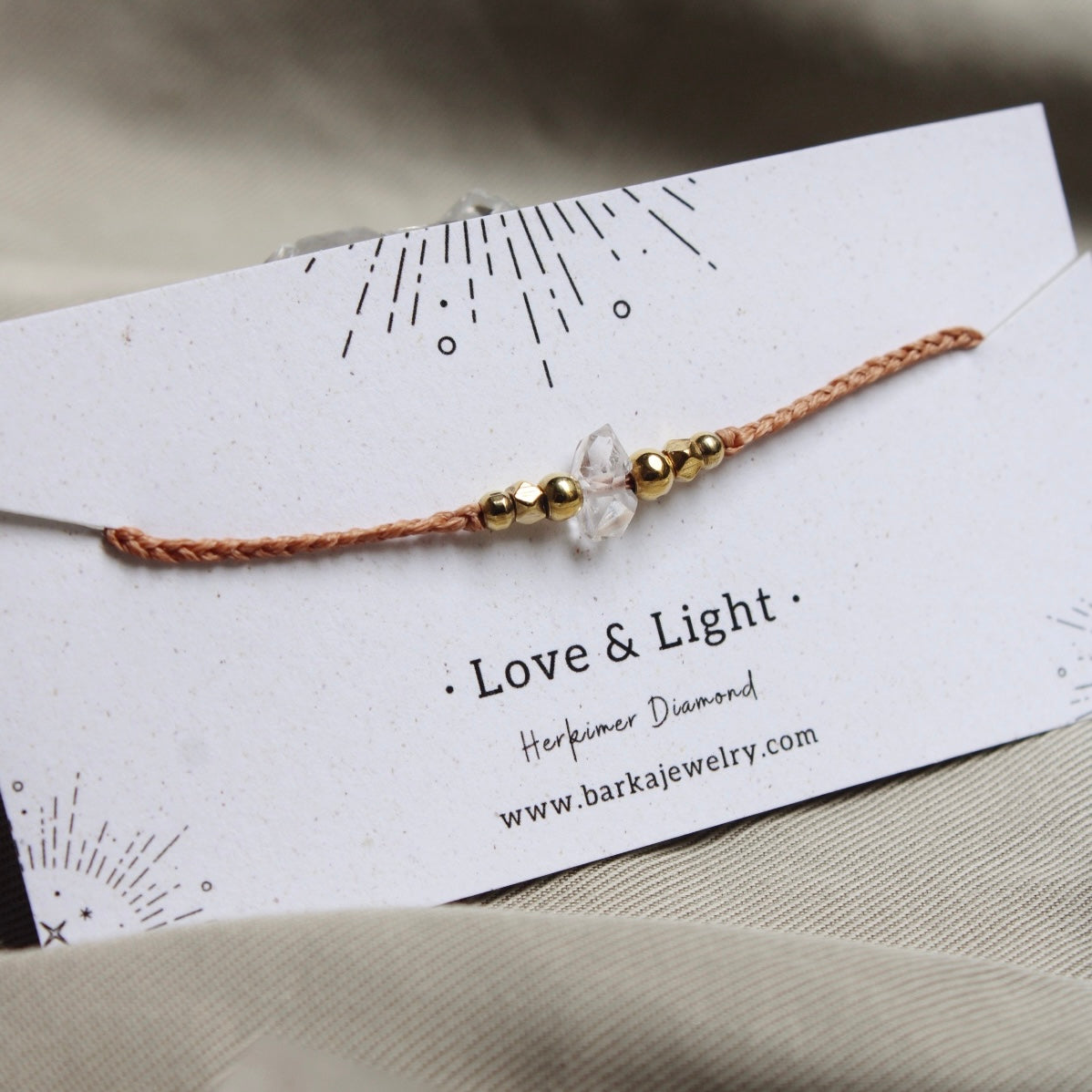 LOVE & LIGHT Karkötő Herkimer Gyémánt #6